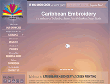 Tablet Screenshot of caribbeanembroidery.com